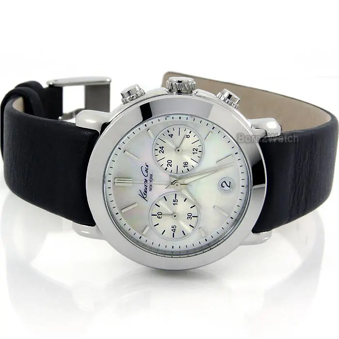 Kenneth Cole KC2734 Women Quartz Chronograph Mother OF Pearl Leather