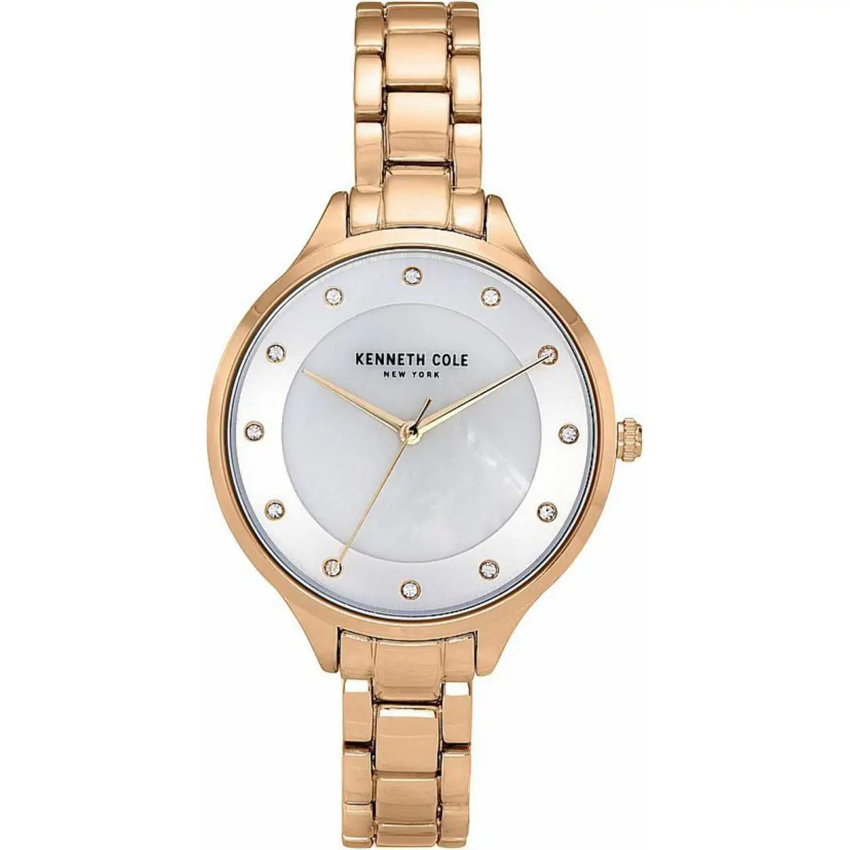 Kenneth Cole KC50940002 Women`s Rose Gold Crystalized Dial Watch