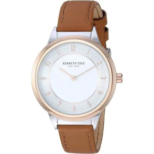 Kenneth Cole KC50795002 Dress Stainless Silve Rose Gold-tone Light Dial 30m