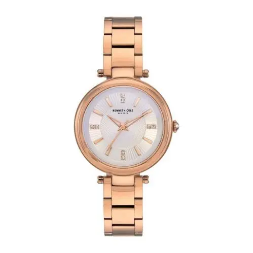 Kenneth Cole York Classic Rose Gold Tone Women`s Analog Watch KC50961001