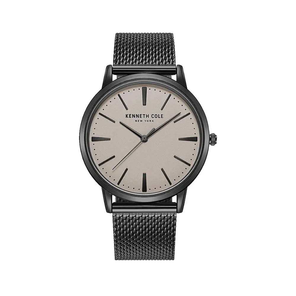 KCWGG2270305 Men`s Stainless Steel Gun Metal Tone Mesh Band by Kenneth Cole