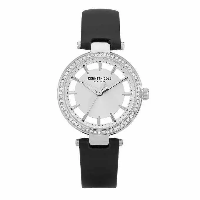 KC51150001 Silver Dial Crystal Accented Women`s Watch by Kenneth Cole