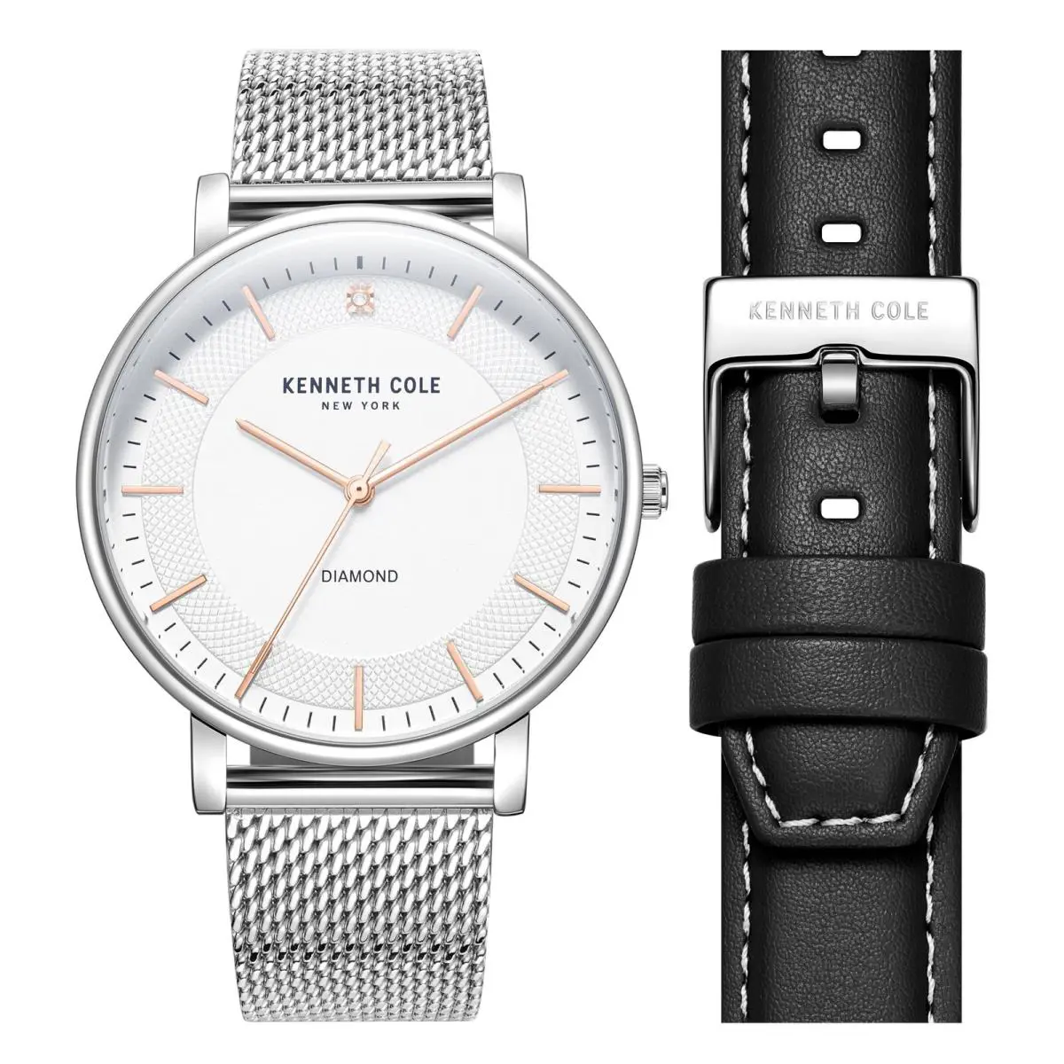 Kenneth Cole York Men`s Watch with Interchangeable Leather Band KCWGG262561