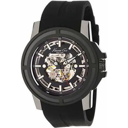 Men`s Japanese Stainless Steel Case Silicone Strap KC1898 by Kenneth Cole