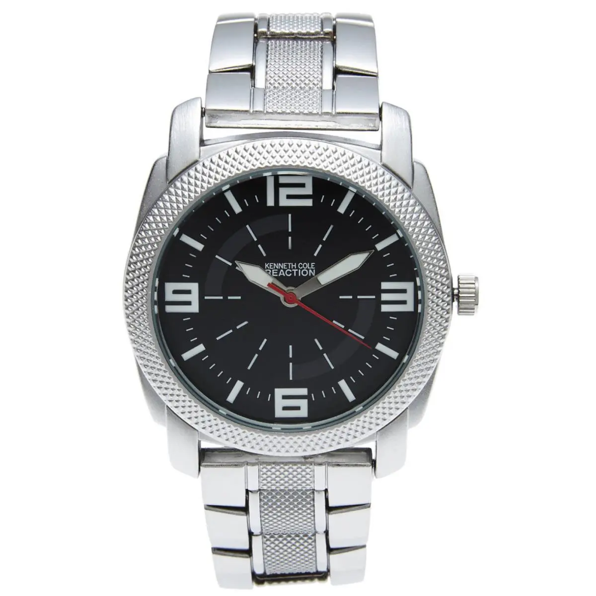 Kenneth Cole 10020325 Reaction Black Dial Stainless Steel Men`s Watch