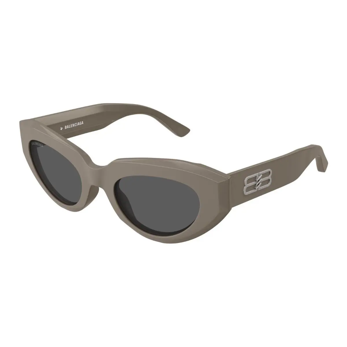 BB0236S Mud Brown/grey 004 Sunglasses by Balenciaga