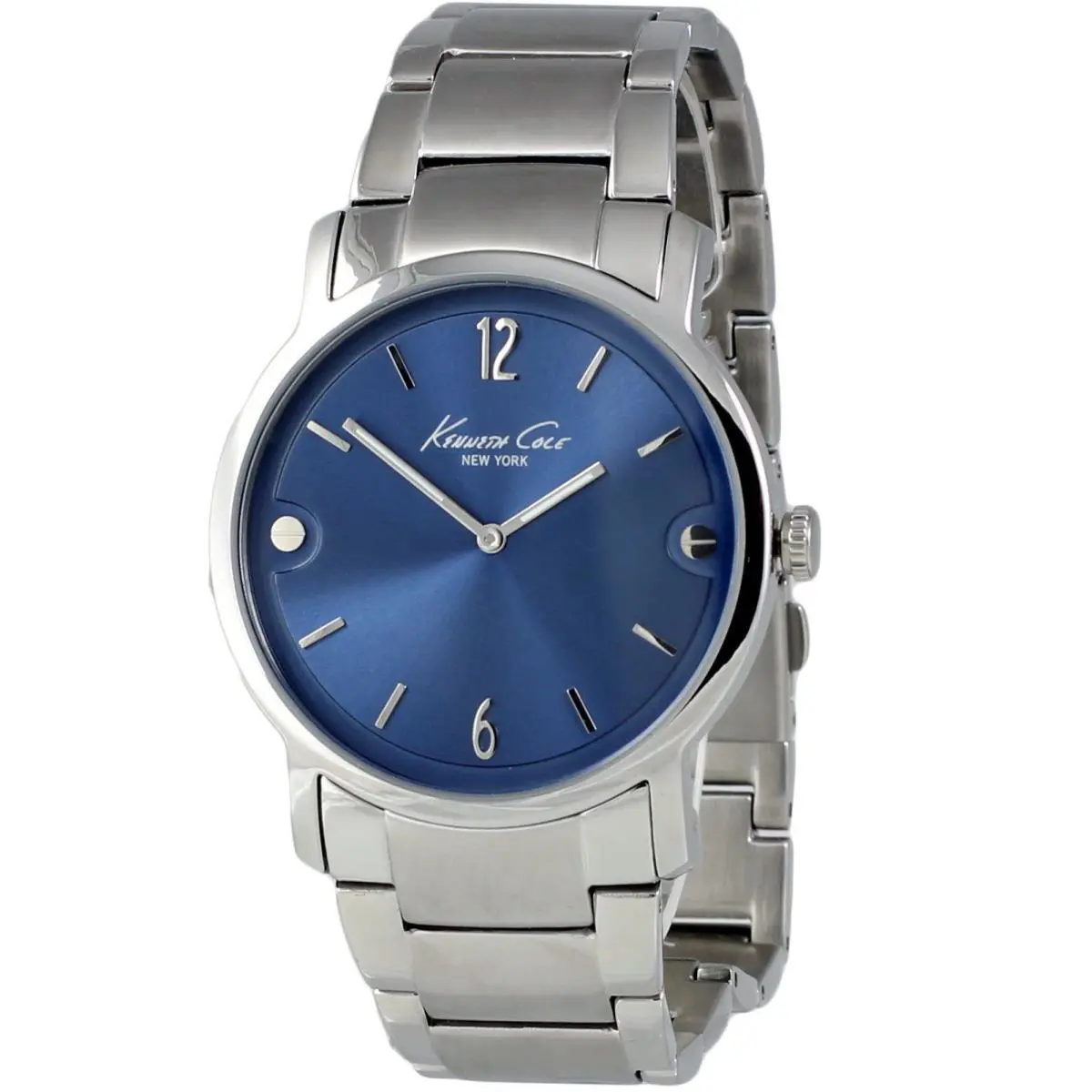 York Men`s Bracelet Collection Blue Dial Watch KC3929 by Kenneth Cole