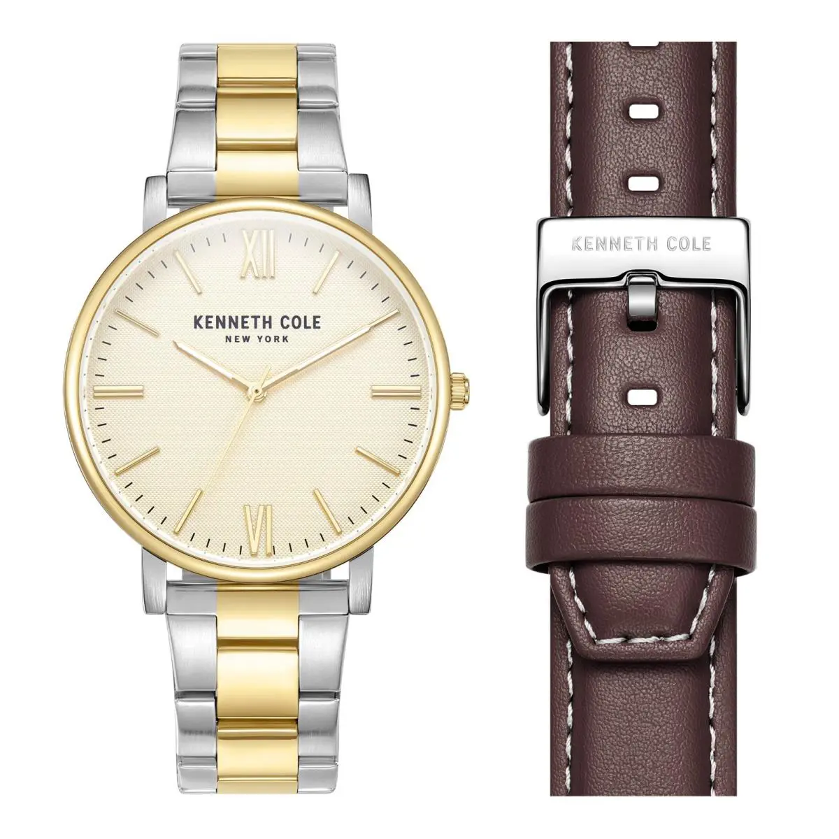 Kenneth Cole York Men`s Watch with Interchangeable Leather Band KCWGG219461
