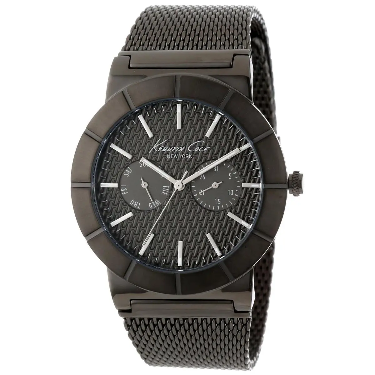 Kenneth Cole York Men`s Dress Sport Triple Black Dial Watch KC9227