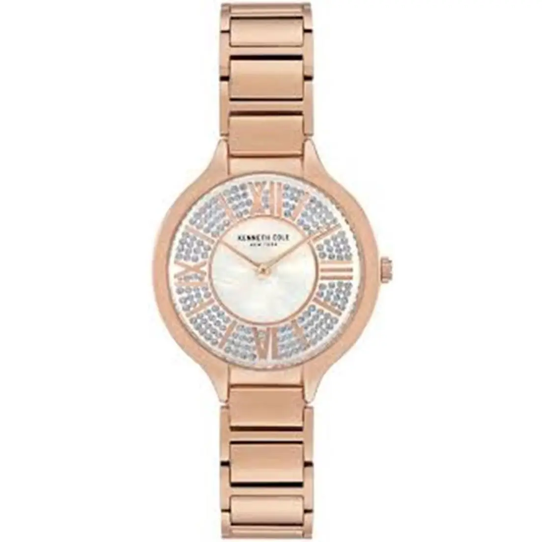 Women`s Kenneth Cole Classic Rose Gold Mother of Pearl Analog Watch KC51054002