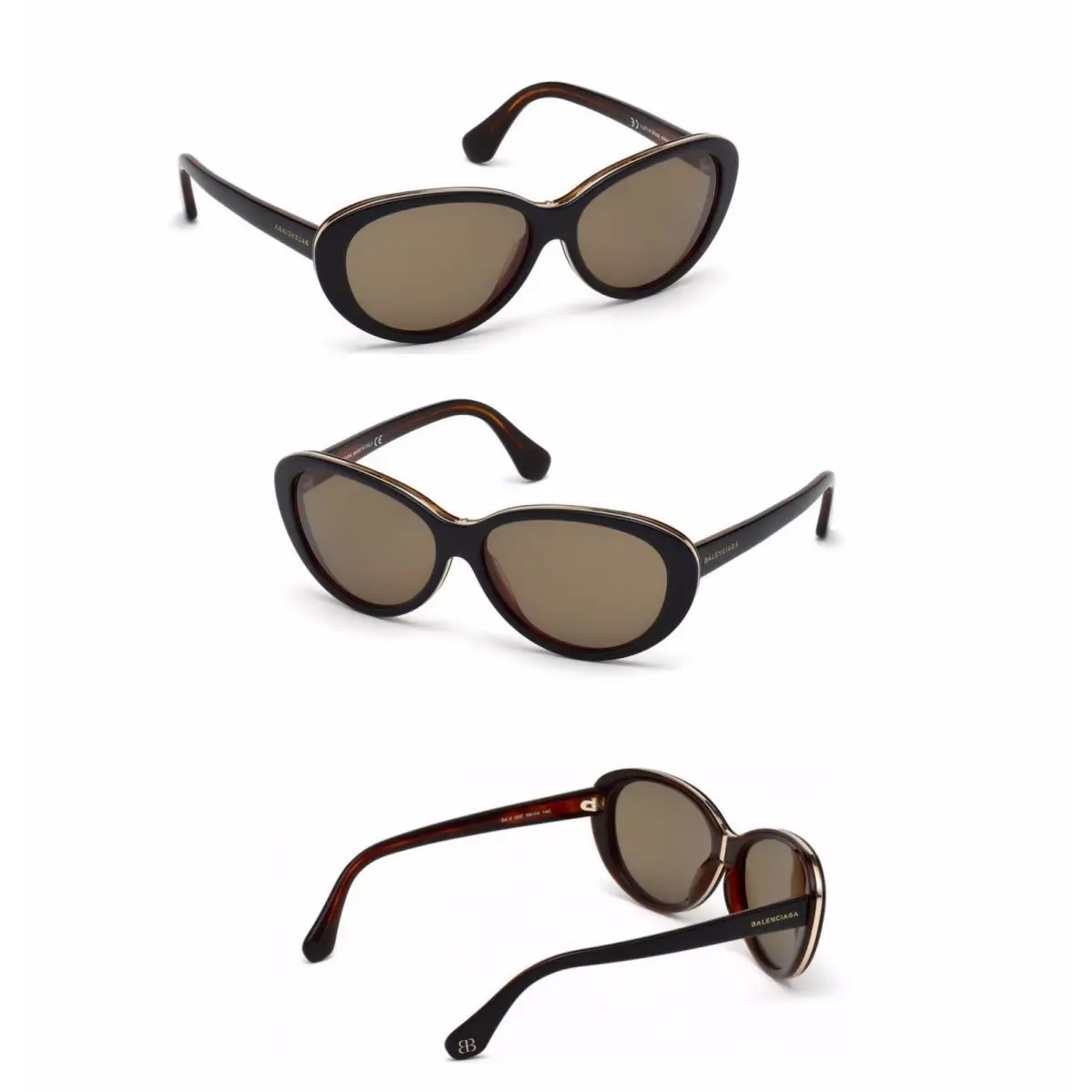 Balenciaga Brand Celebrity Oversize Sunglasses BA 0005 05E