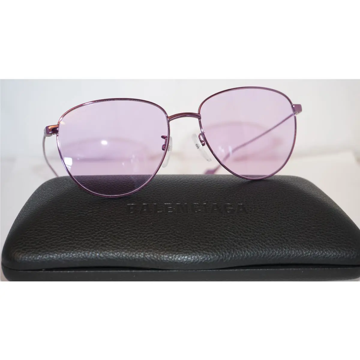 Balenciaga Sunglasses Aviator Purple Purple BB0088SK 003 57 17 145