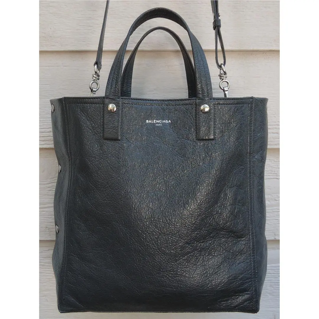 Balenciaga Papier Small Snap Tote Medium Gray Strap