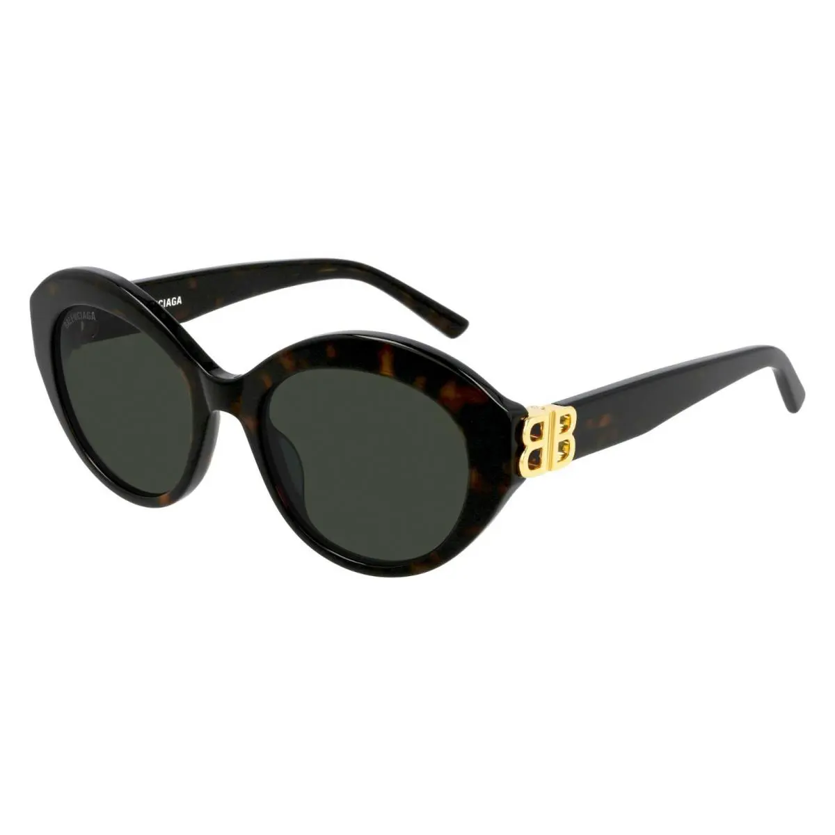 BB0133S Havana/green 002 Sunglasses by Balenciaga
