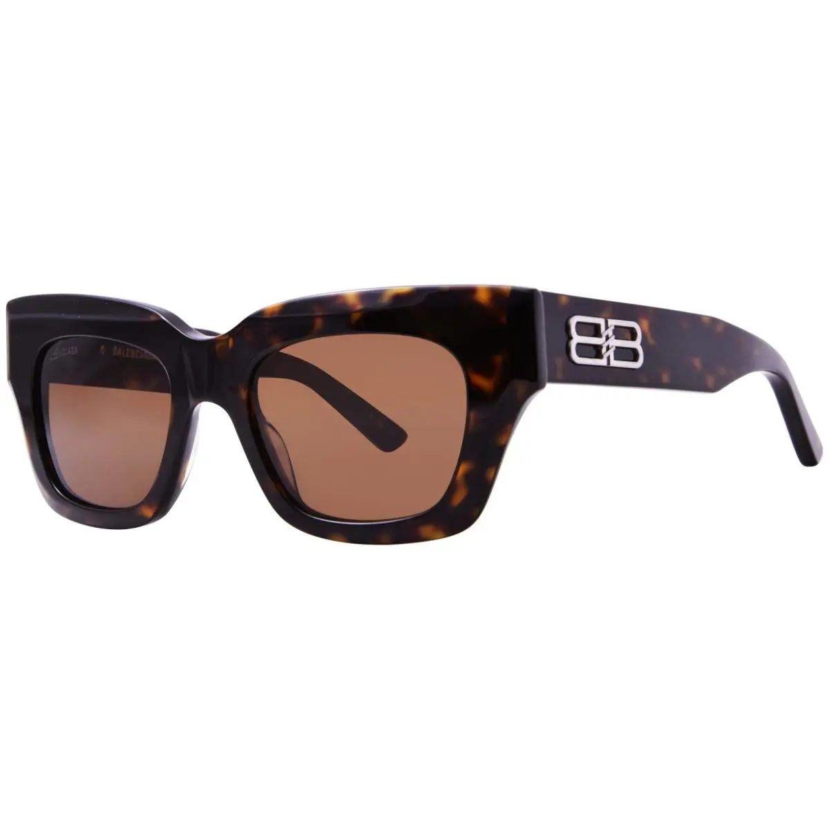 Balenciaga BB0234S 002 Sunglasses Women`s Black/grey Rectangle Shape 51mm