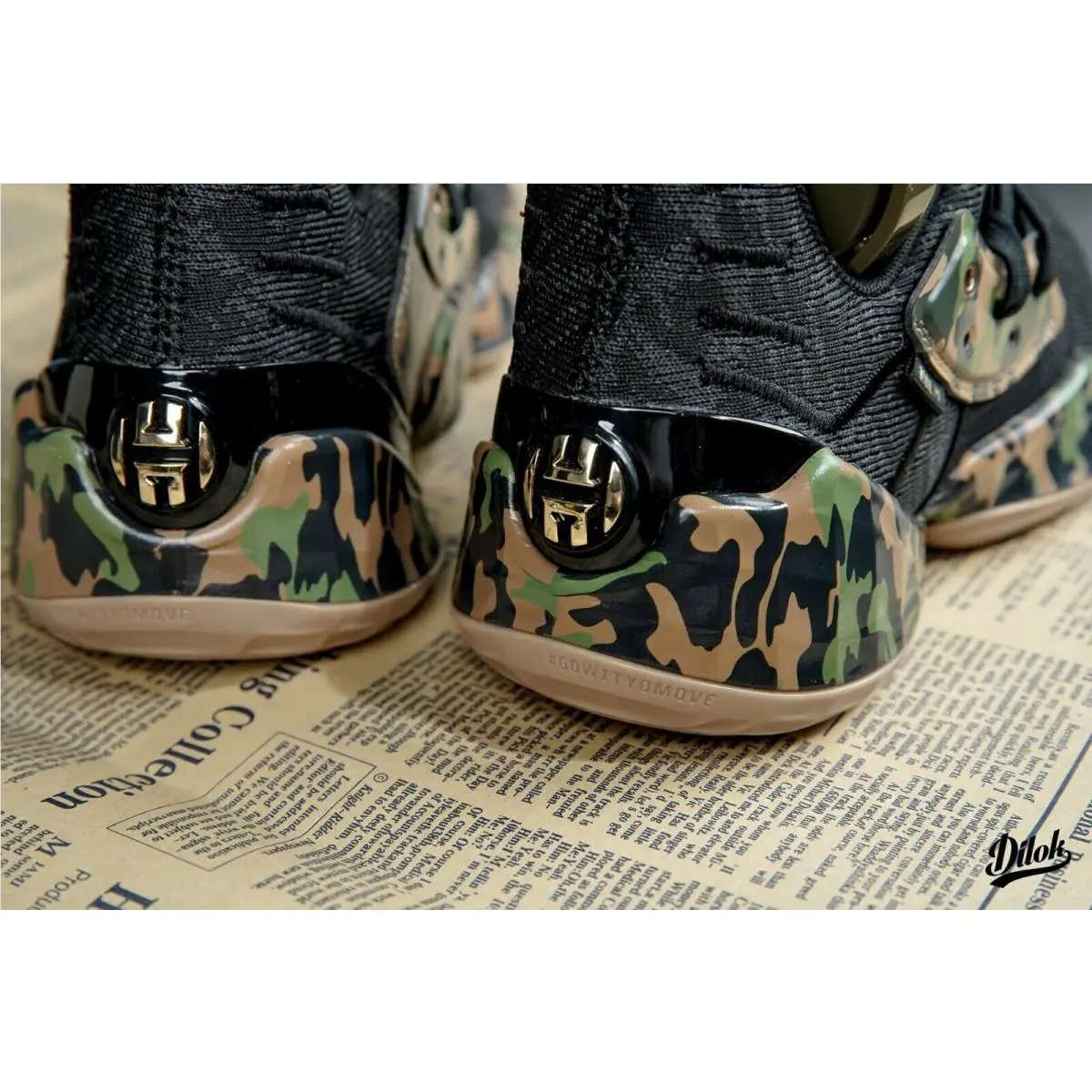 Adidas shoes - Adidas Harden Vol. 4 - Harden - EF1259 - Core Black / Tech Olive / Legend Earth 12