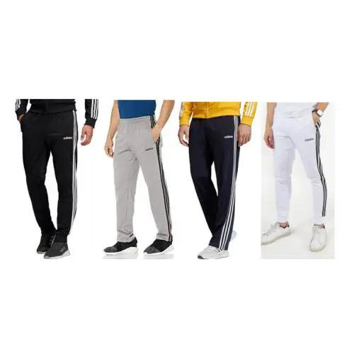 Mens Adidas Essential Fleece Tapered Cuff Pants Sweatpants Joggers Set OF 4