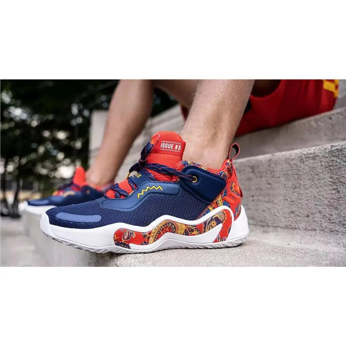 Adidas shoes - adidas D.O.N. Issue #3 - Issue - H68047 - Dark Blue/Red/College Gold