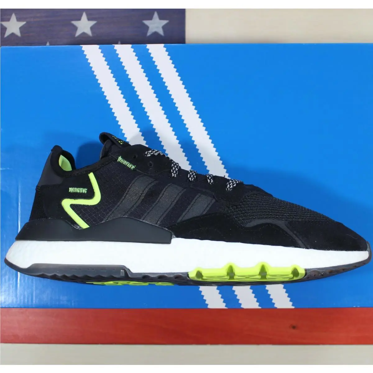 Adidas shoes - adidas Nite Jogger - Nite Jogger - EG7191 - Black, Manufacturer: Black/Grey-Fourt/Semi-Solar-Yellow 1