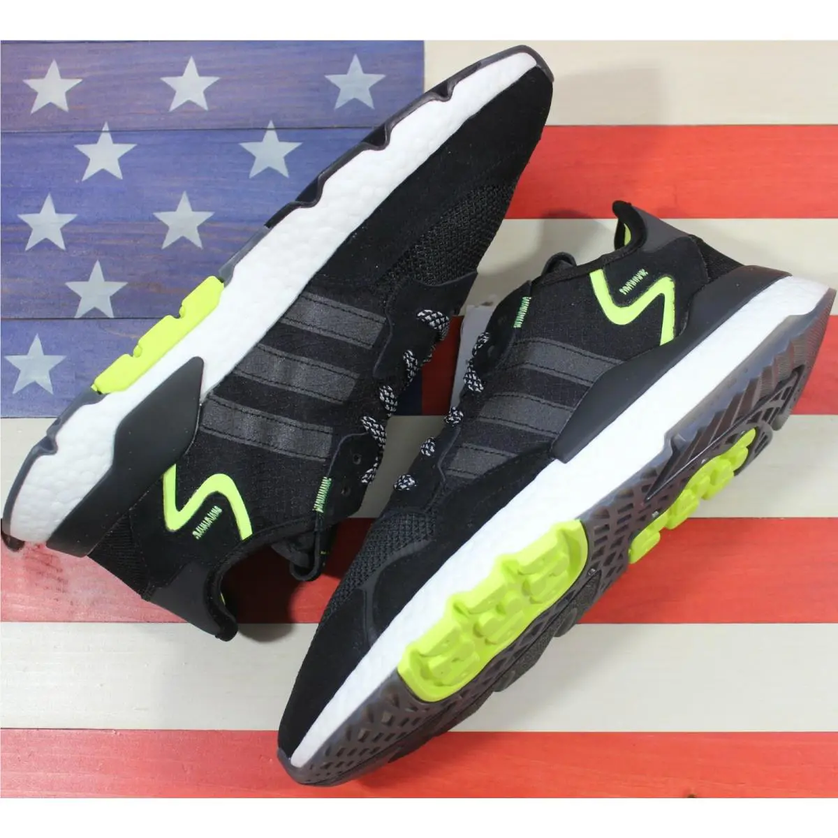 Adidas shoes - adidas Nite Jogger - Nite Jogger - EG7191 - Black, Manufacturer: Black/Grey-Fourt/Semi-Solar-Yellow 4