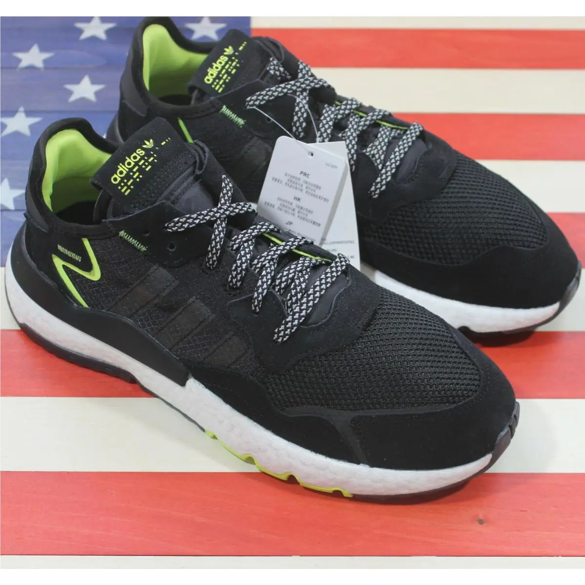 Adidas shoes - adidas Nite Jogger - Nite Jogger - EG7191 - Black, Manufacturer: Black/Grey-Fourt/Semi-Solar-Yellow 20