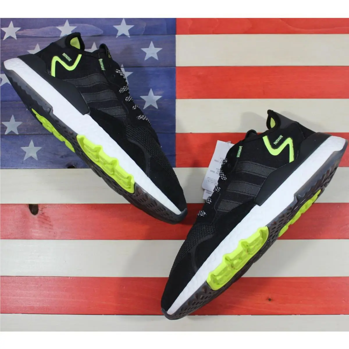 Adidas shoes - adidas Nite Jogger - Nite Jogger - EG7191 - Black, Manufacturer: Black/Grey-Fourt/Semi-Solar-Yellow 6