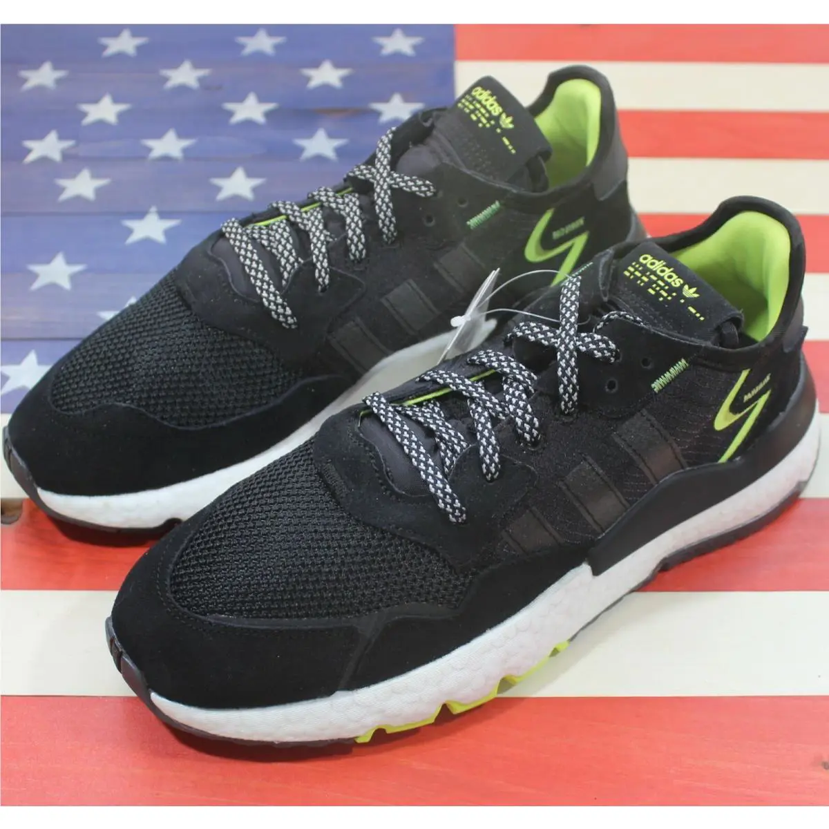 Adidas shoes - adidas Nite Jogger - Nite Jogger - EG7191 - Black, Manufacturer: Black/Grey-Fourt/Semi-Solar-Yellow 11