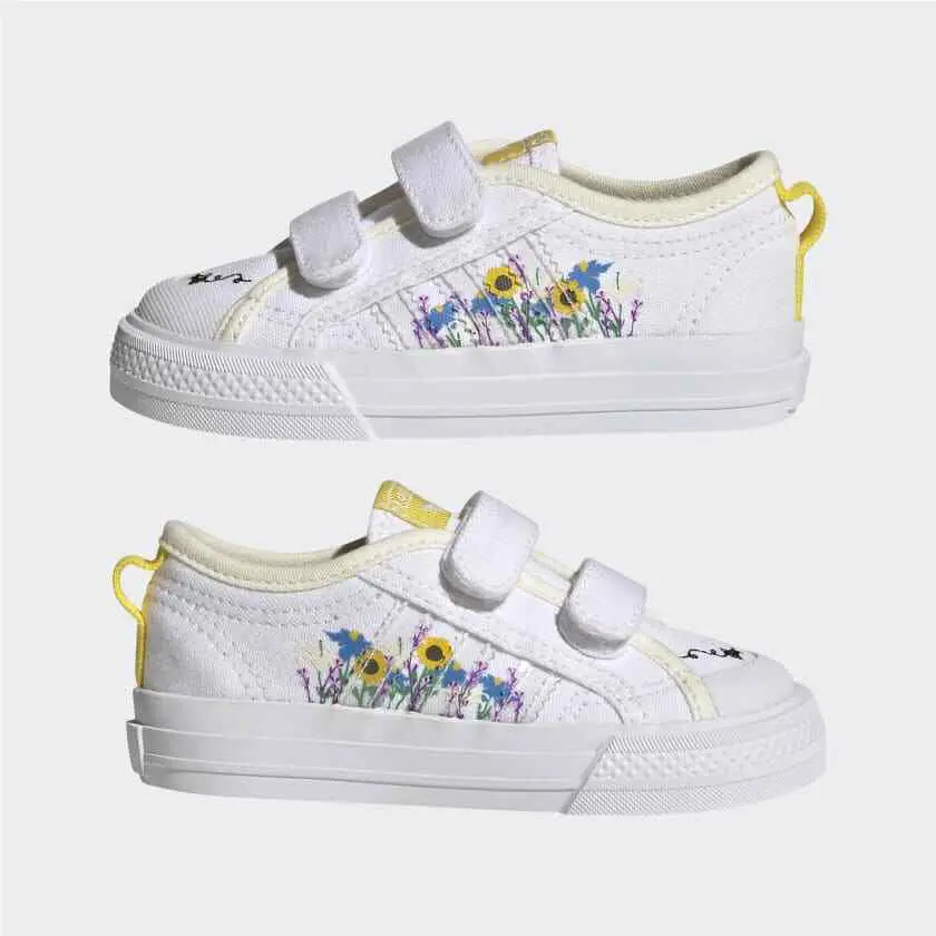 Adidas shoes - Cloud White, Yellow, Off White 4