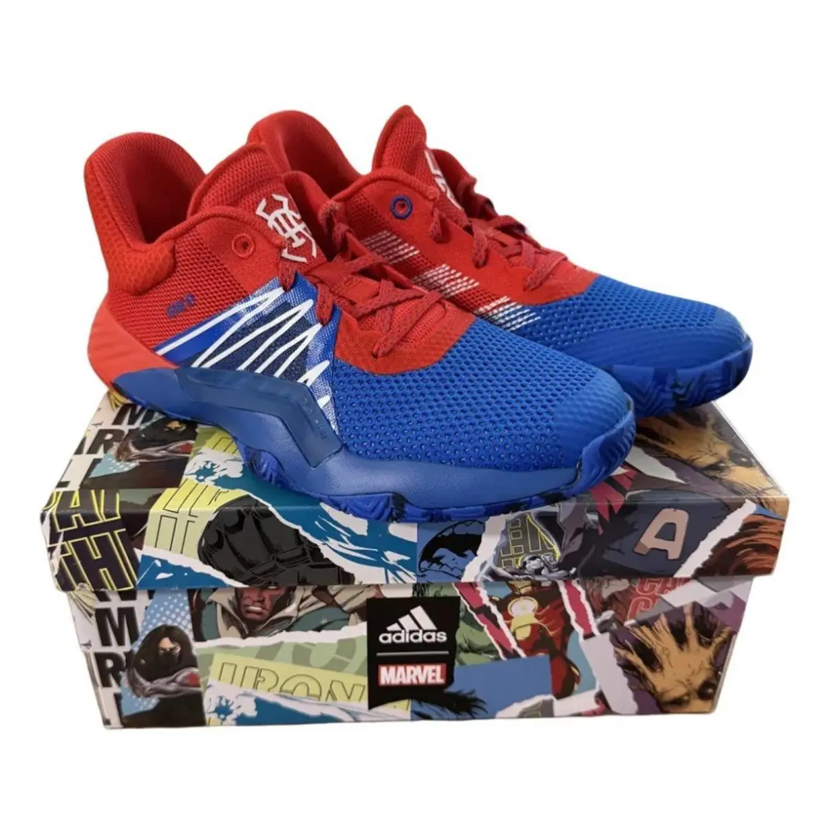 Adidas shoes - adidas D.O.N. Issue #1 C - EF2936 - Blue/Red/Cloud White 5