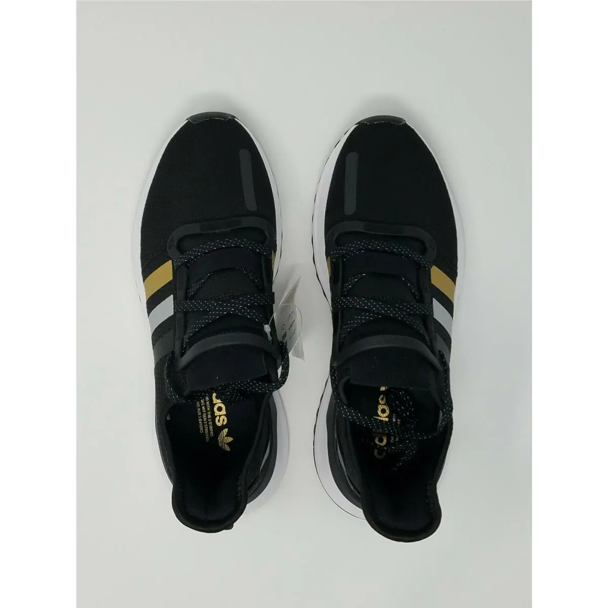 Adidas shoes - Adidas U Path Run - Path Run - FW2323 - Black/White/Silver/Gold, Manufacturer: Black/White/Gold 12