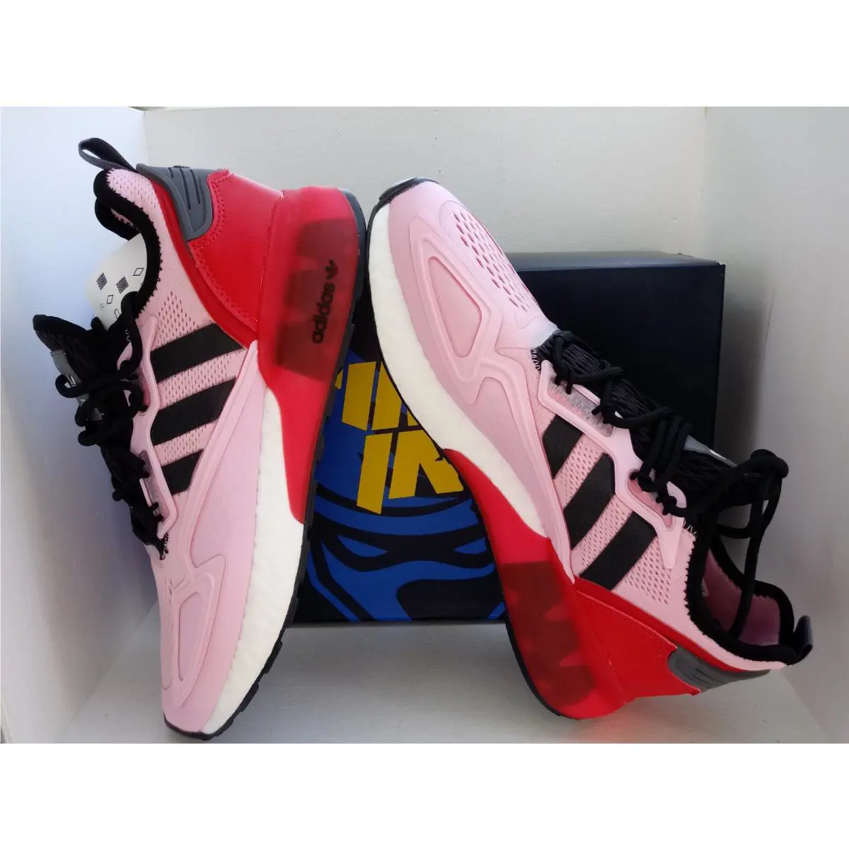 Adidas shoes - ADIDAS NINJA ZX 2K BOOST - FZ0454 - TRUE PINK/CORE BLACK-SCARLET 5