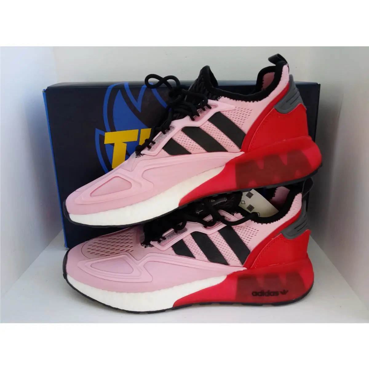 Adidas shoes - ADIDAS NINJA ZX 2K BOOST - FZ0454 - TRUE PINK/CORE BLACK-SCARLET 14