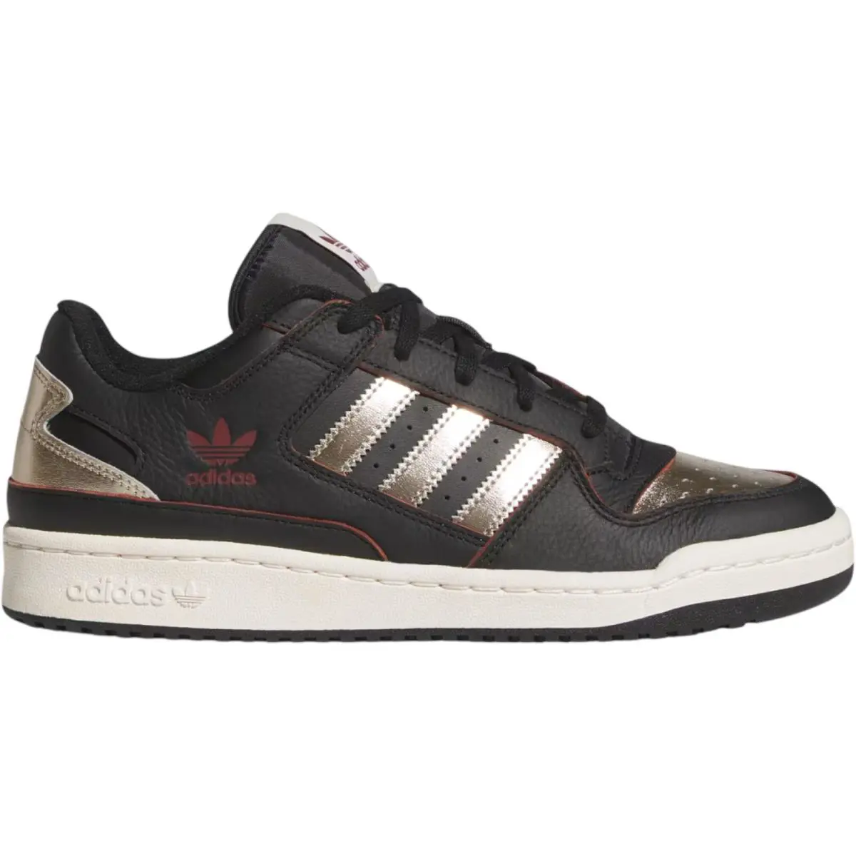 Adidas shoes - Adidas Originals Forum Low CL - Core Black/Cloud White/Cream White 3