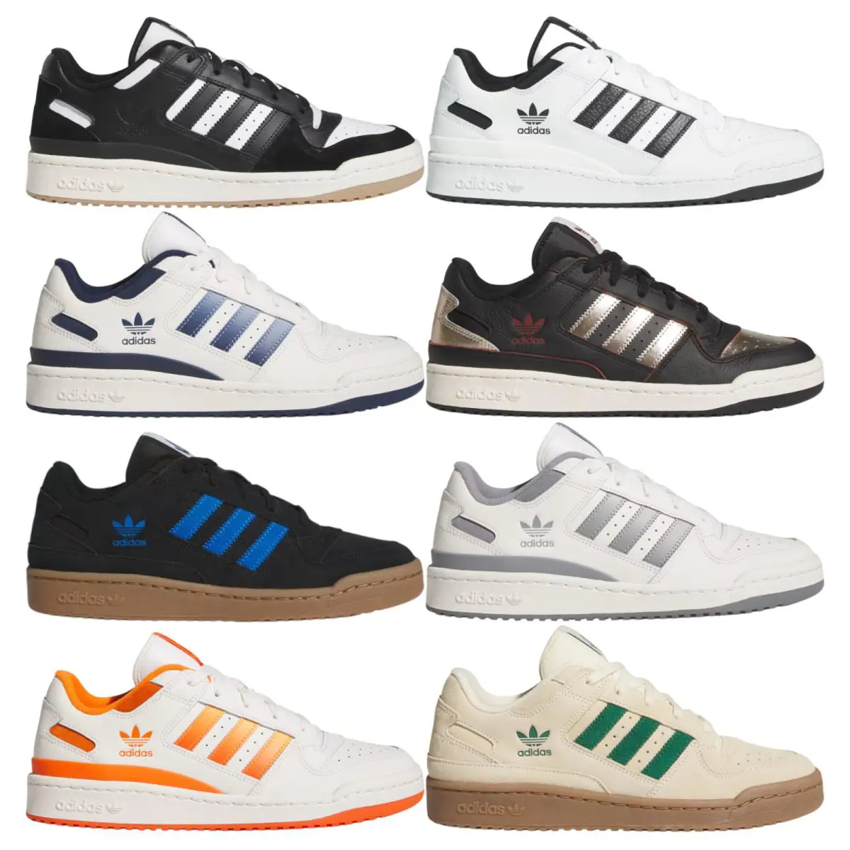Adidas shoes - Adidas Originals Forum Low CL - Core Black/Cloud White/Cream White 23