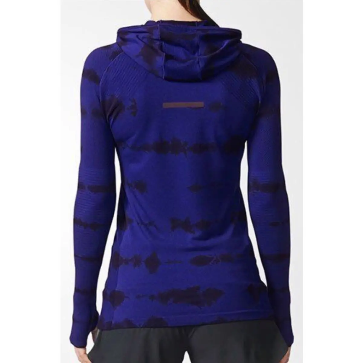 Adidas clothing - ADIDAS Primeknit Hooded L/S Running Tee Shirt - BQ9392 - Blue 0