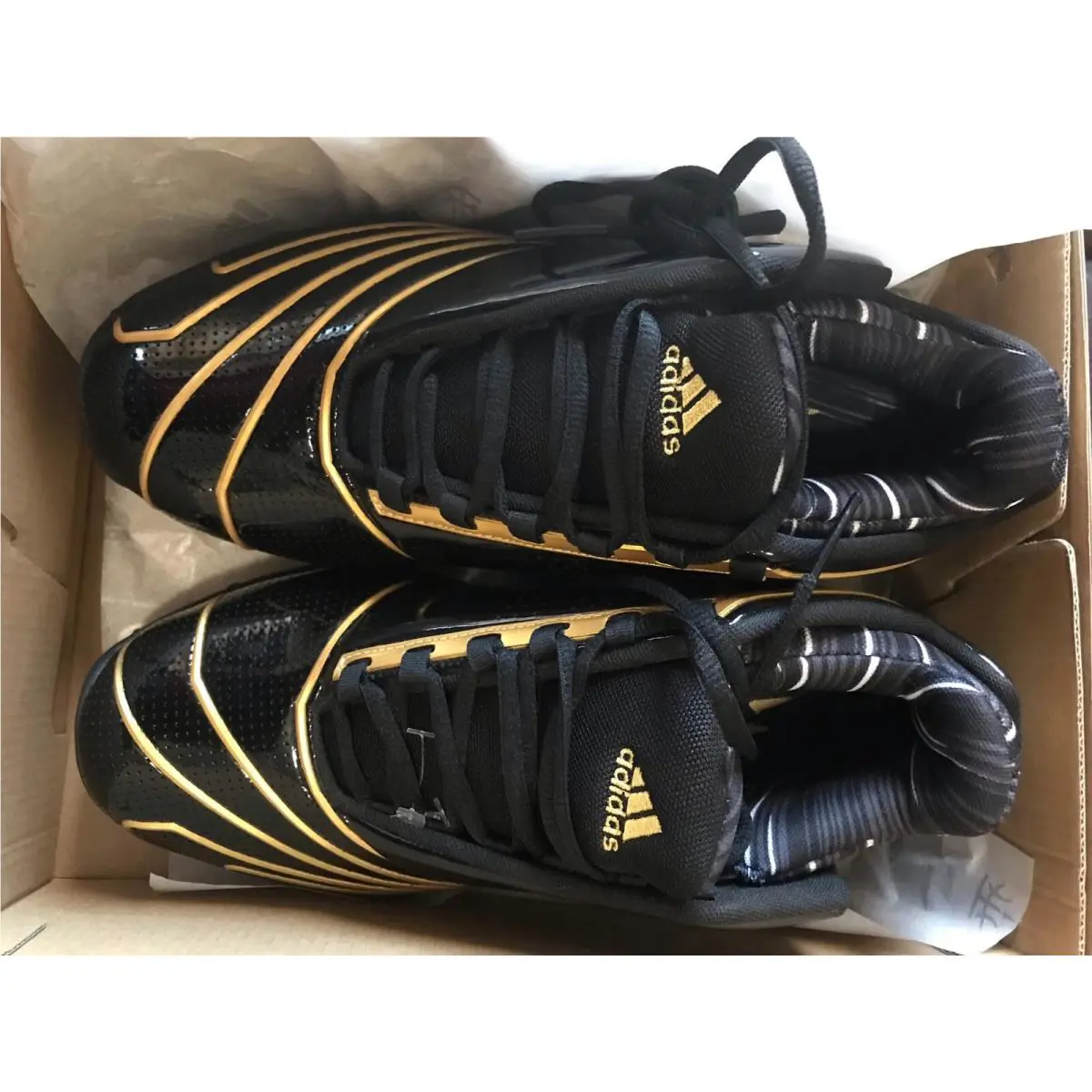 Adidas shoes - ADIDAS TMAC 2 RESTOMOD - TMAC RESTOMOD - H68049 - BLACK GOLD METALLIC` 10