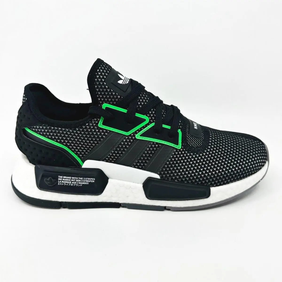 Originals Nmd G1 Black White Green Mens Running Shoes IE4559 10.5 by Adidas