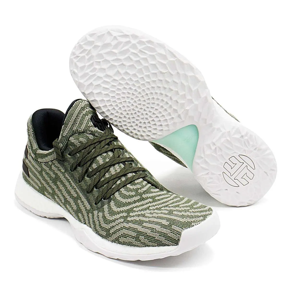 Adidas Harden Vol 1 LS PK James Primeknit Men Basketball Shoes - Green