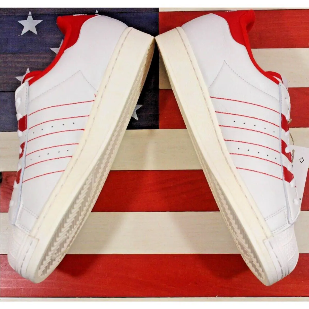 Adidas shoes - adidas Superstar - Superstar - GZ4744 - White, Manufacturer: Cloud-White / Vivid-Red 5