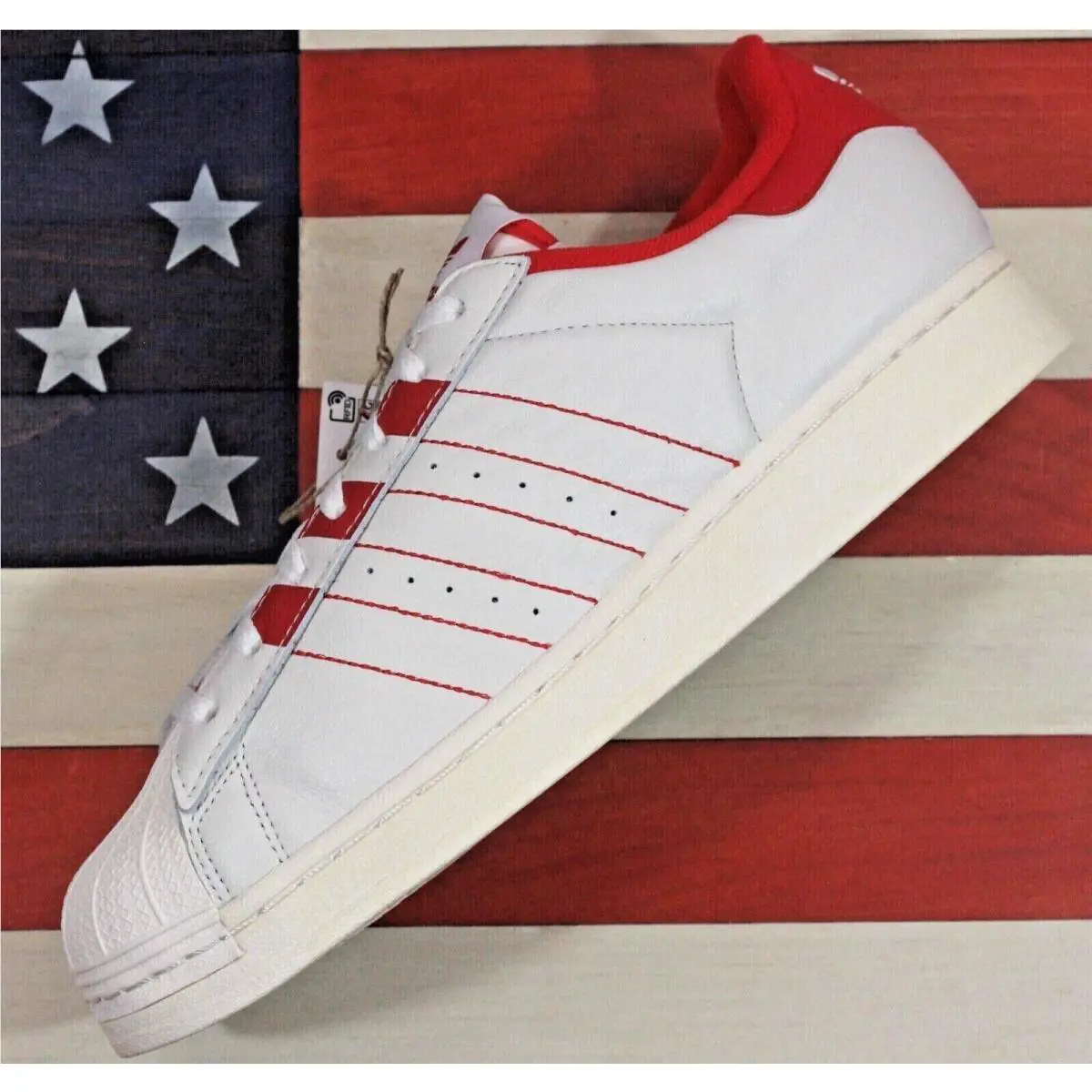 Adidas shoes - adidas Superstar - Superstar - GZ4744 - White, Manufacturer: Cloud-White / Vivid-Red 24