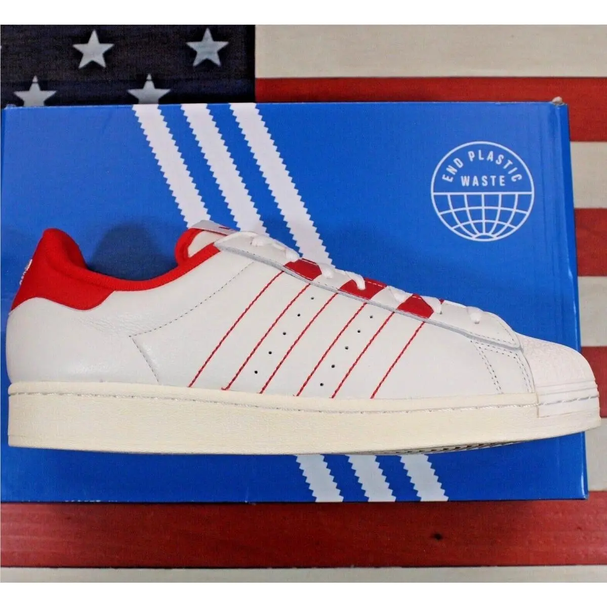 Adidas shoes - adidas Superstar - Superstar - GZ4744 - White, Manufacturer: Cloud-White / Vivid-Red 12