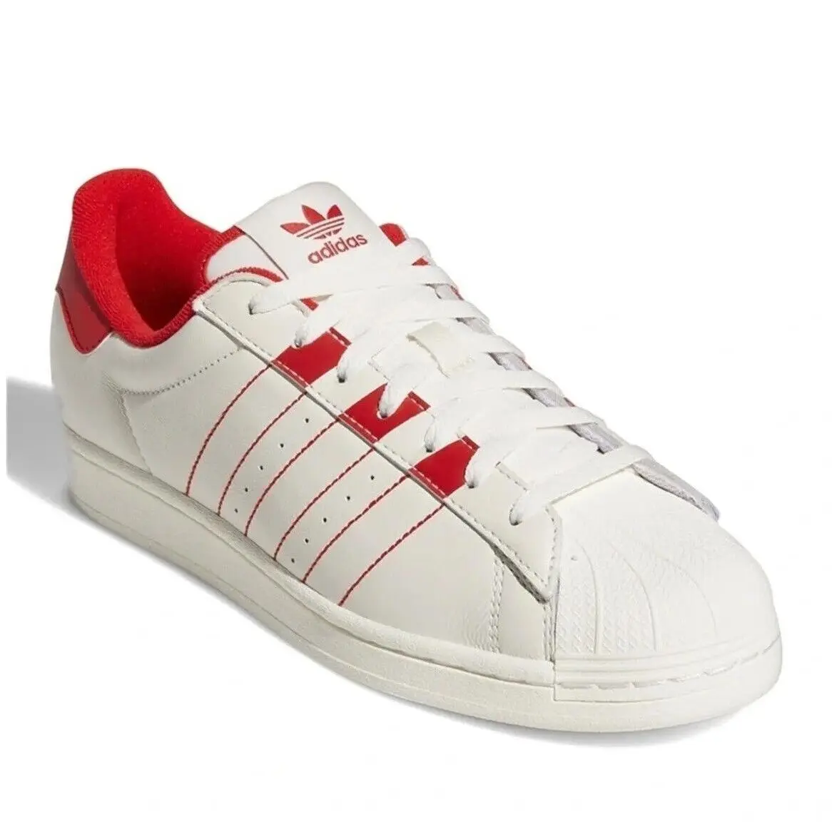 Adidas shoes - adidas Superstar - Superstar - GZ4744 - White, Manufacturer: Cloud-White / Vivid-Red 23