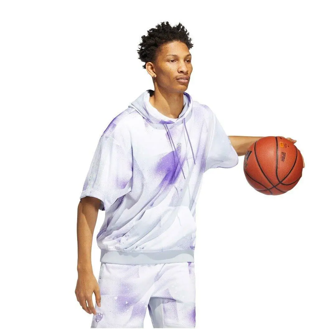 Adidas clothing - Adidas Donovan Mitchell - Donovan Mitchell - Purple Rush & White 3