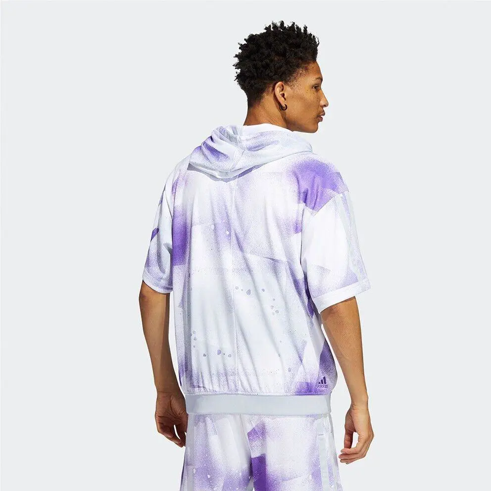 Adidas clothing - Adidas Donovan Mitchell - Donovan Mitchell - Purple Rush & White 11