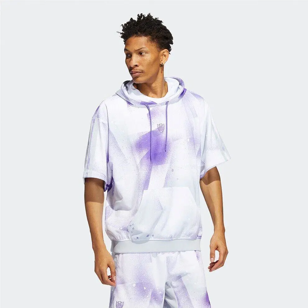 Adidas clothing - Adidas Donovan Mitchell - Donovan Mitchell - Purple Rush & White 1