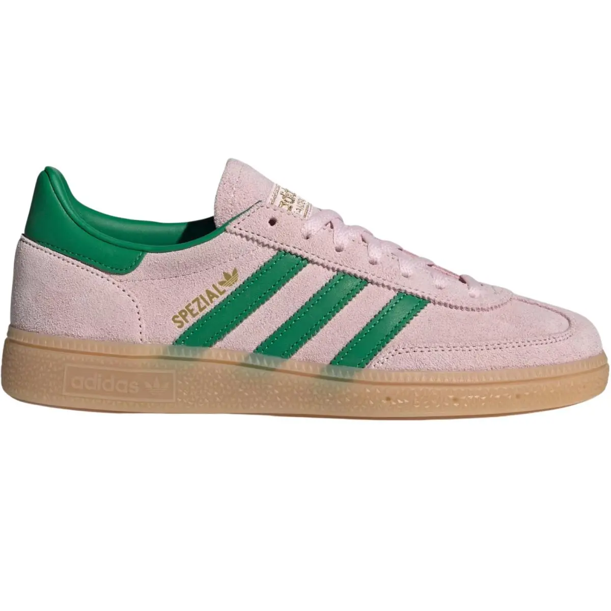 Originals Handball Spezial Women Sneaker Shoe US Size 6-11 Colors Clear Pink/Green/Gold Metallic by Adidas