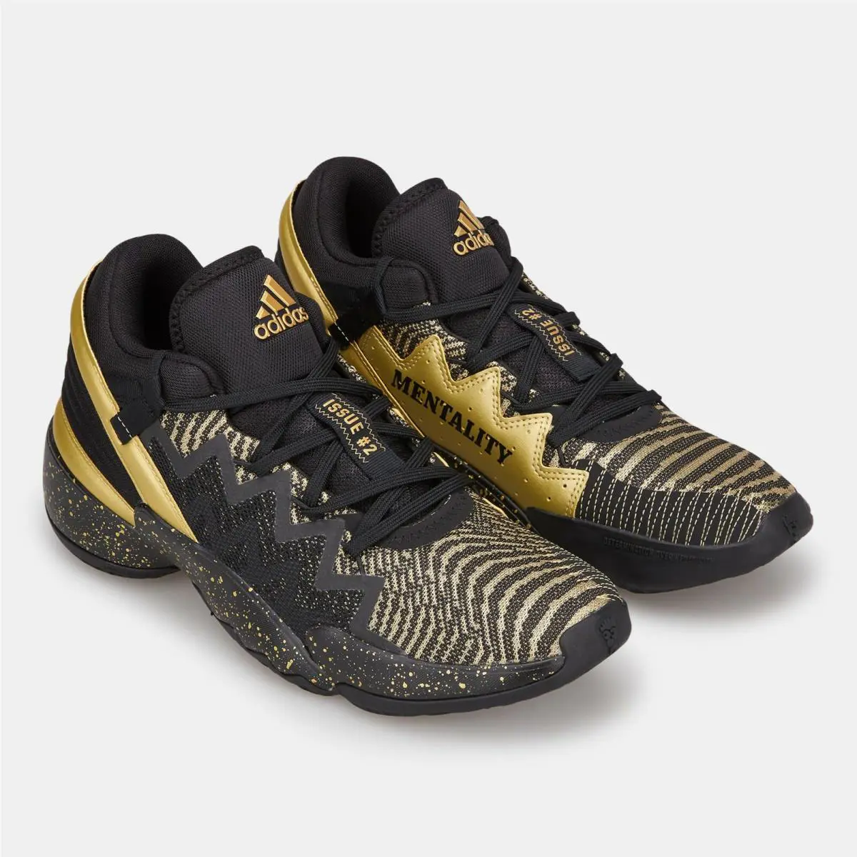 Adidas shoes - ADIDAS D.O.N Issue 2 Donovan Mitchell - FX7108 - Core Black / Gold Metallic 15