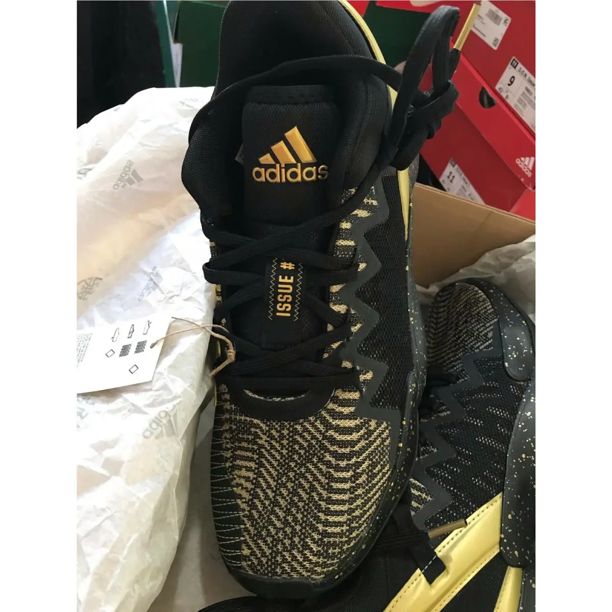 Adidas shoes - ADIDAS D.O.N Issue 2 Donovan Mitchell - FX7108 - Core Black / Gold Metallic 20