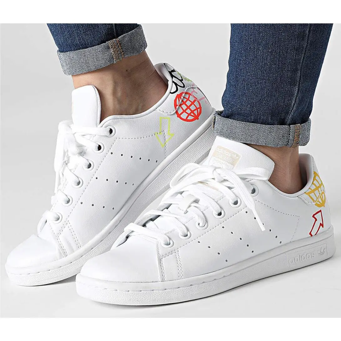 Adidas shoes - STAN SMITH - STAN SMITH - FX5679 - WHITE/MULTICOLOR 19