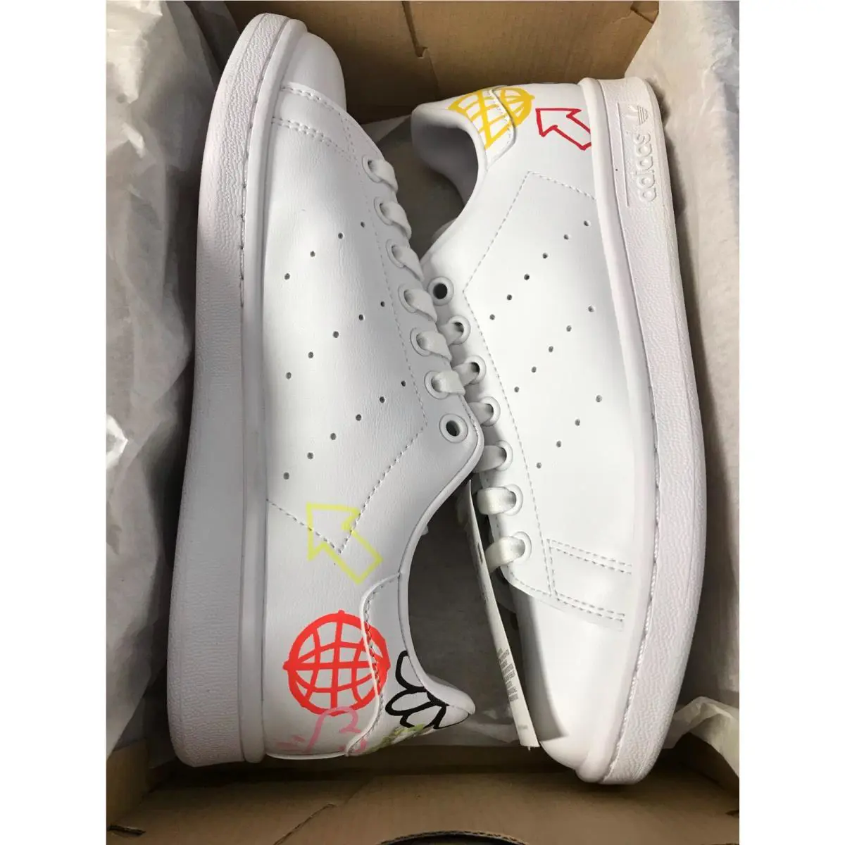 Adidas shoes - STAN SMITH - STAN SMITH - FX5679 - WHITE/MULTICOLOR 35